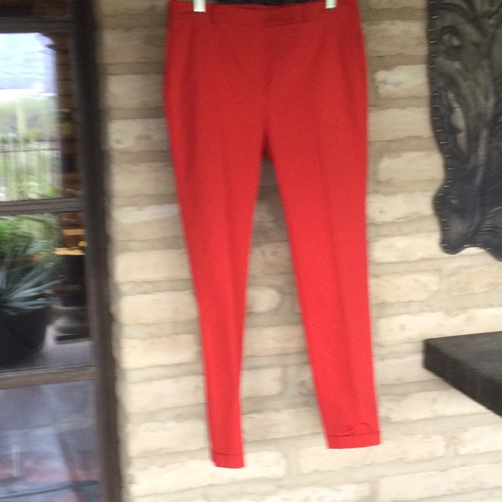 Loro Piano tomato red cotton pant…Italian size 46….never worn…